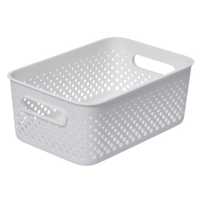 SmartStore Úložný kôš Essence M biely 29,5 x 20,5 x 12 cm, 5,6 l