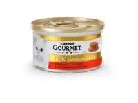 Purina Konzerva pre mačky Gourmet Gold Savoury Cake, hovädzie s paradajkami 85 g