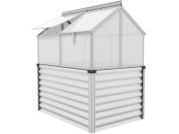 Vitavia Vyvýš. záhon s par. Gaia Jumbo HKP 4mm elox/hliník 83 x 122 x 135 cm