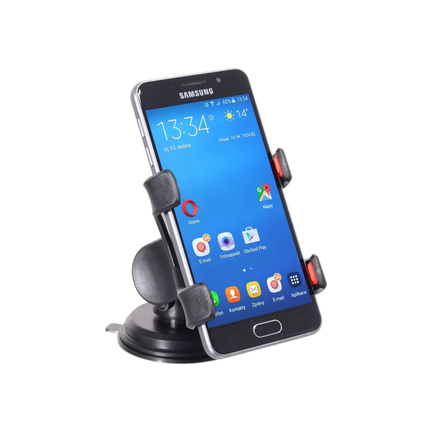 E-shop COMPASS Držiak telefónu / GPS na prísavku DOUBLE CLIPS