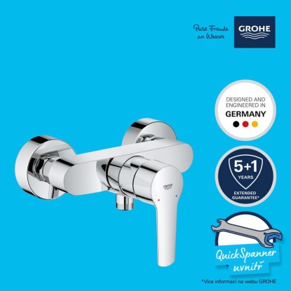 Grohe QuickFix Start sprchová batéria na stenu, chróm, páková batéria do sprchy.