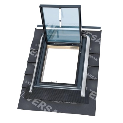 EGIBI Strešný výlez horný výklop, drevo 2sklo WVM + V4, lemovanie EPDM, 47x57cm