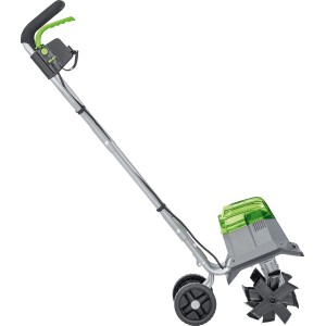 Akumulátorová kultivátor Lux A-BH-2x20/28 so sklopnou rukoväťou a kolieskami.