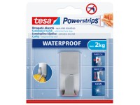 tesa Samolepiaci háčik Powerstrips Waterproof, nerezová oceľ, 2 kg