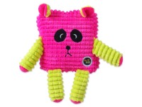 Be Fun Calypso Hračka v tvare štvorca pre staršie psy, ružová, 12,5 cm