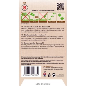 GardenSeed Premium Semienka Uhorka nakladačka Santana F1