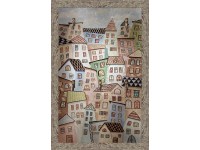 Bondecor Doska na kľúče, domčeky, plastová, 20 x 30 cm