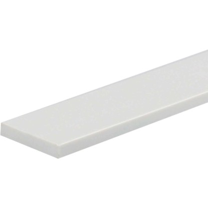 Arcansas Samolepiaci plochý profil PVC biely matný 30 x 3 x 2600 mm