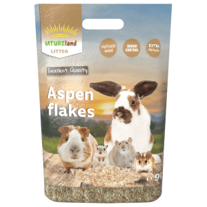NATUREland LITTER Osikové lupienky - podstielka pre hlodavce 9 l