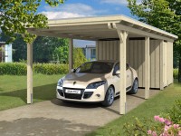 Skan Holz Prístrešok na auto Emsland EPDM s odkl. priest. prírodný, 354 x 846 cm