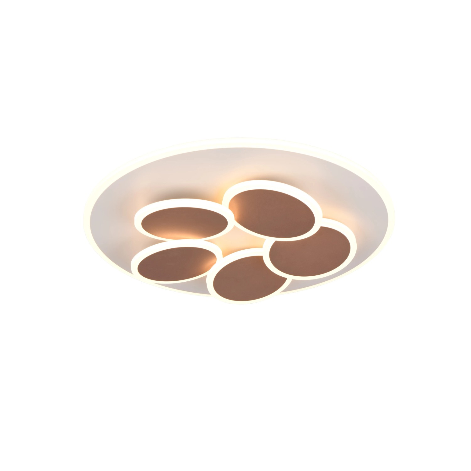 E-shop Trio Stropné LED svietidlo Mandala, 35W, 2700-6500K, teplá sivá, pr. 49 cm