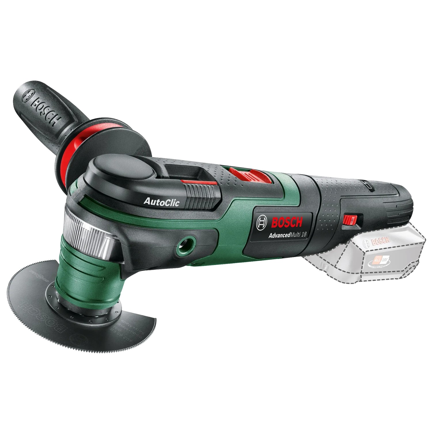 E-shop Bosch Akumulátorové multifunkčné náradie AdvancedMulti 18 (1x2,5Ah + nab.)