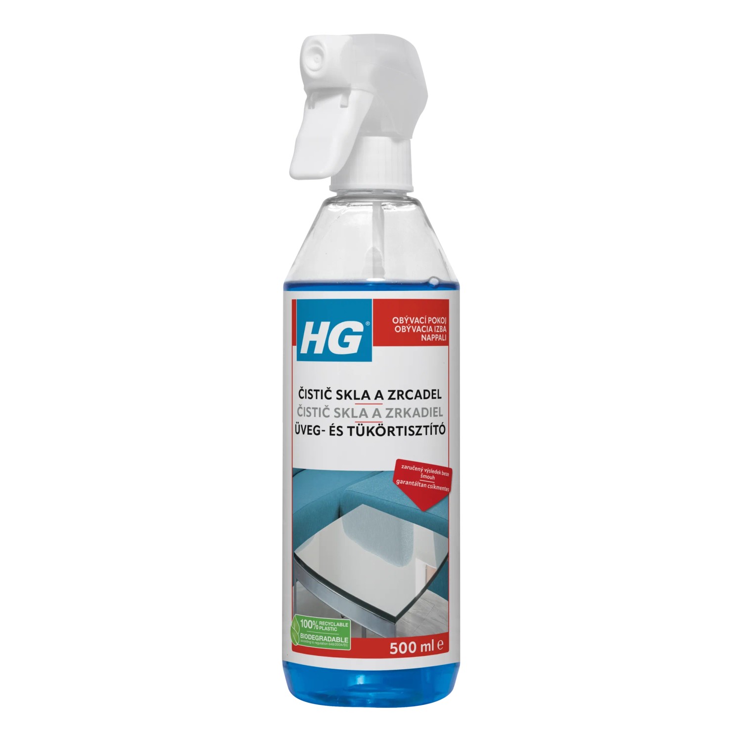 E-shop HG Čistič skla a zrkadiel 500 ml