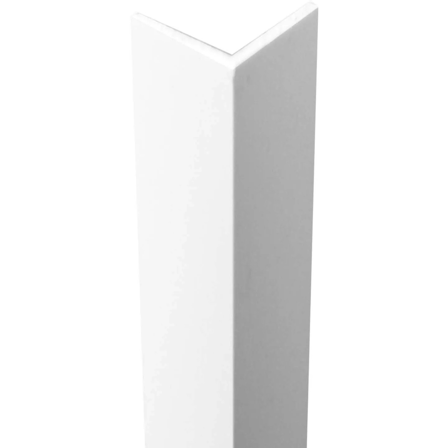 E-shop Arcansas Uhlový profil PVC biely matný 10 x 10 x 1000 mm