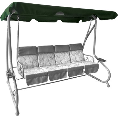 Strecha pre 4-miestnu hollywoodsku hojdačku Talca, tmavo zelená, 145 x 257 cm