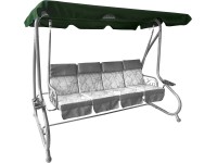 Strecha pre 4-miestnu hollywoodsku hojdačku Talca, tmavo zelená, 145 x 257 cm