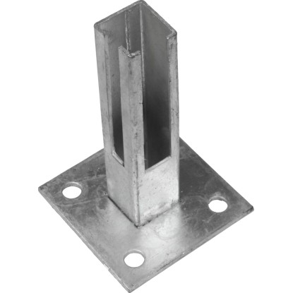 Základová nosná pätka pre plotové stĺpiky 40 x 40 mm pozinkovaná