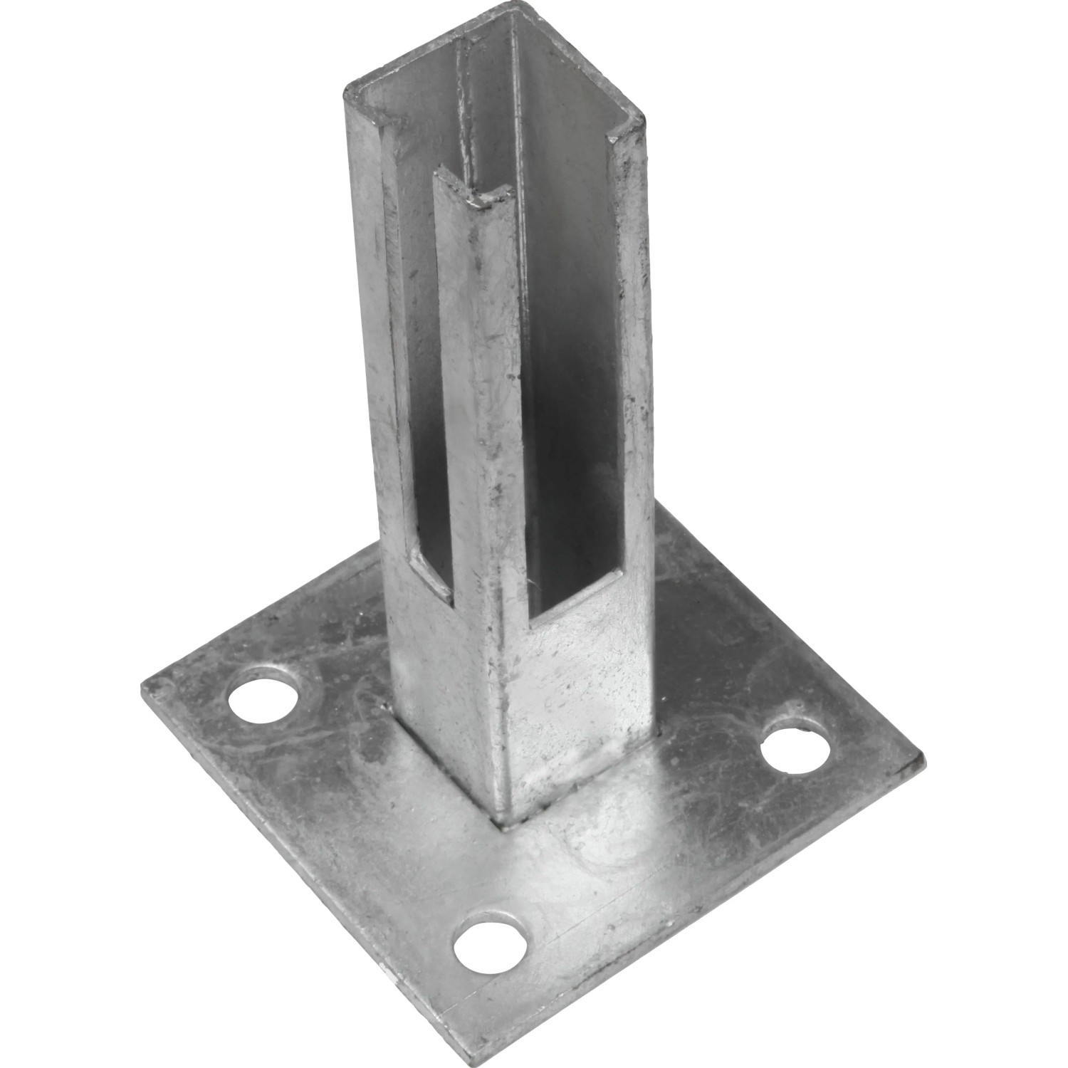 E-shop Základová nosná pätka pre plotové stĺpiky 40 x 40 mm pozinkovaná
