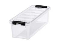 SmartStore Skladovací box Classic s vekom, transparentný, 14 x 38 x 11 cm, 3,5 l