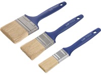 LUX-TOOLS Súprava plochých štetcov na farby a laky na stenu, 3dielna