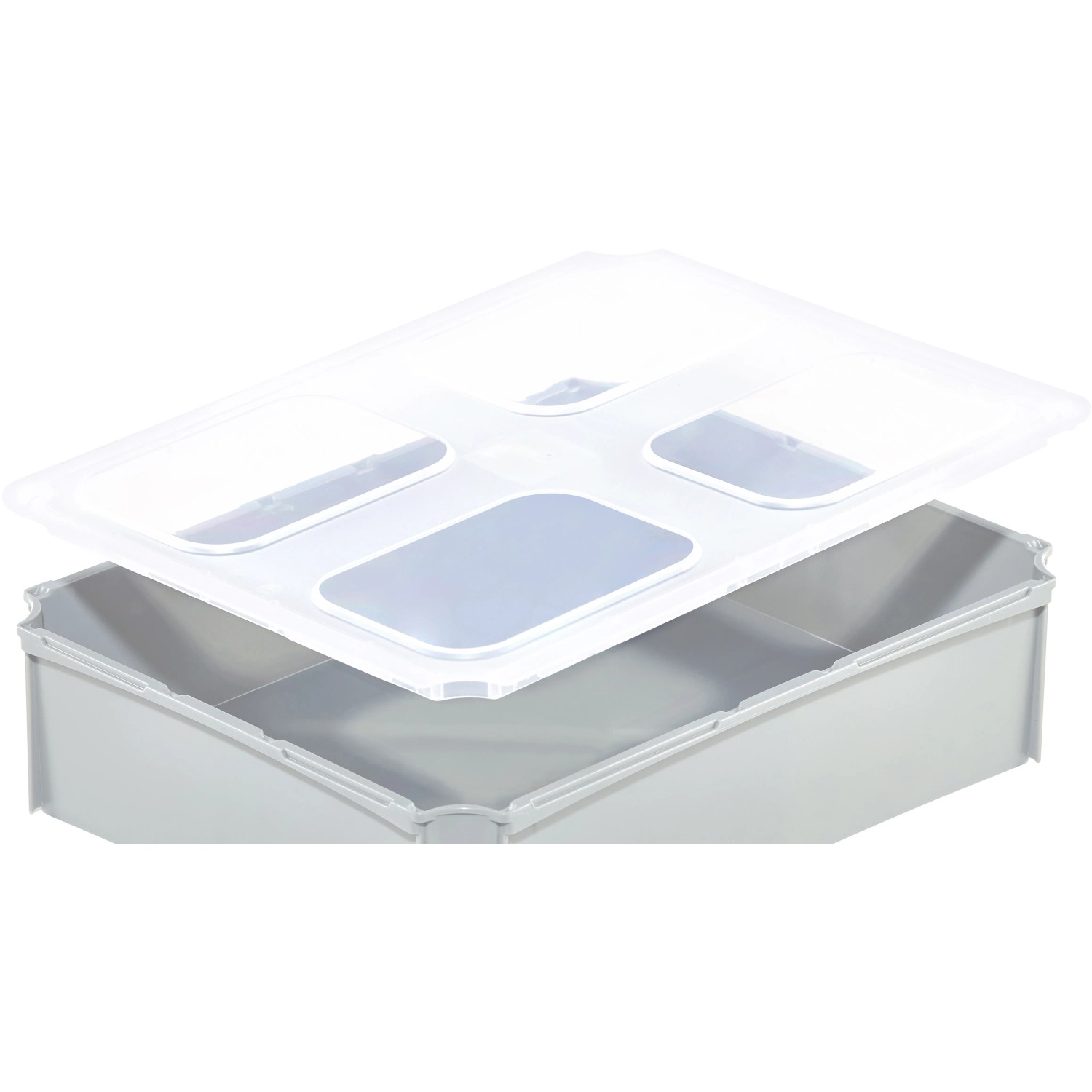 E-shop Surplus Systems Veko k priečnemu boxu 1/2 pre eurobox, transparentné