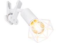 GLOBO Svietidlo na klip XARA I biela E14 40 W 170 x 92 x 180 mm