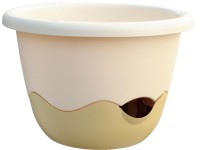 Plastia Kvetináč so závesom Mareta slonová kosť priemer 25 cm