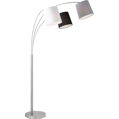 SellTec Stojaca lampa Melvin, 3xE27, oceľová, 100 x 70 x 190 cm