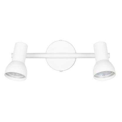 Reality Stropné 2bodové svietidlo Cantar, matná biela, 25,5 x 15,5 x 8 cm