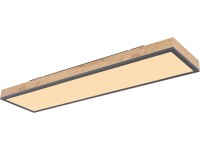 GLOBO Stropné LED svietidlo Doro, Dub, 800 x 200 x 65 mm