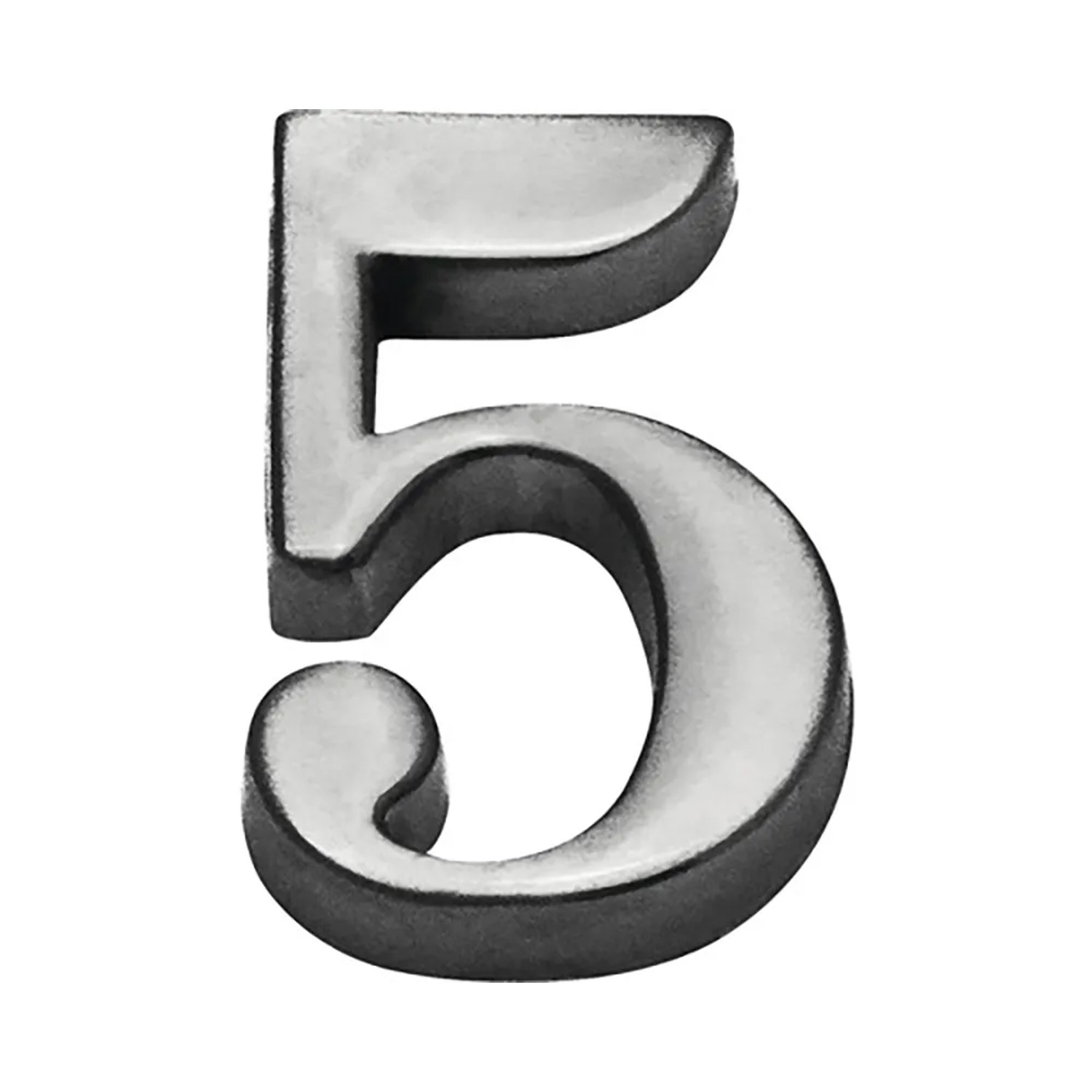 E-shop COBRA Číslica 5, matný nikel, 10 cm
