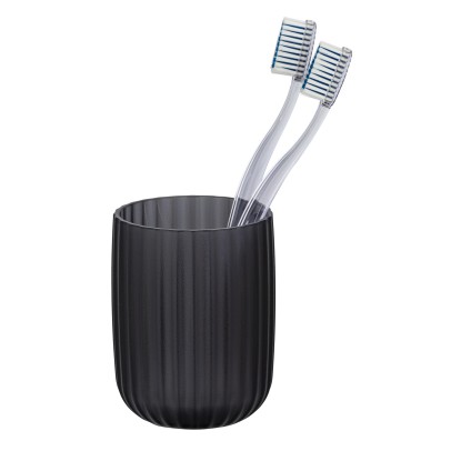 Wenko Kelímok na zubné kefky Agropoli plastový, sivá, 7,5 x 10 x 7,5 cm