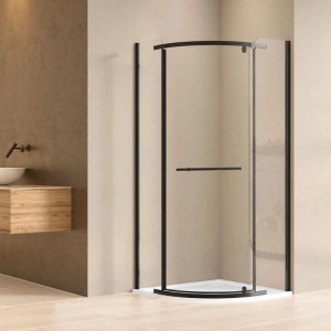 Roth Štvrťkruhový sprchový kút AMETYST BLACK 800/1950 mm