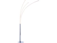 Just Light. Stojaca LED lampa Maja, 18W, 2200lm, 3000K, chróm, 80 x 58 x 215 cm Just Light. Stojaca LED lampa Maja, 18W, 2200lm, 3000K, chróm, 80 x 58 x 215 cm