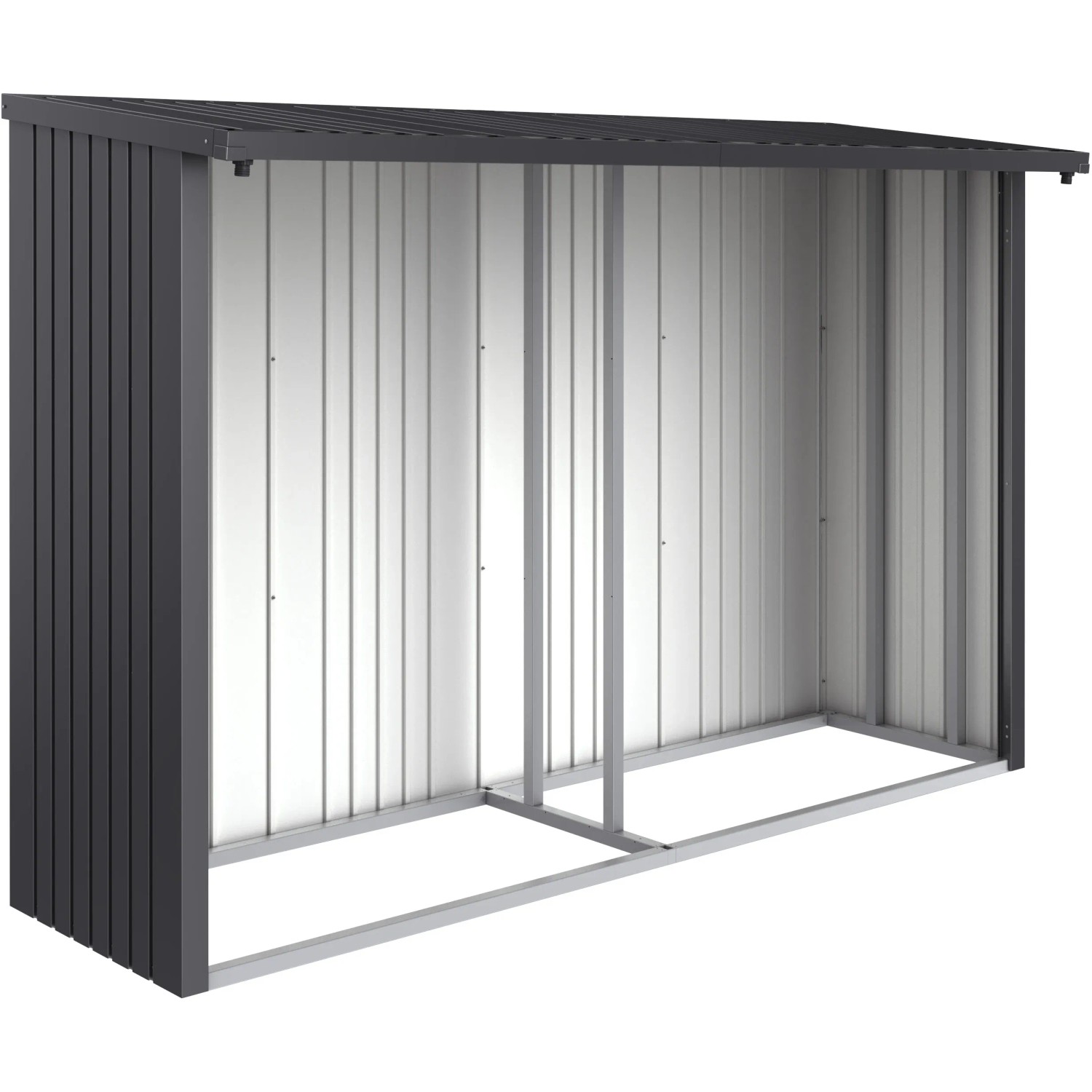 E-shop Biohort Zadná stena pre WoodStock 300 tmavo sivá, 288,6 x 1,1 x 196,5 cm
