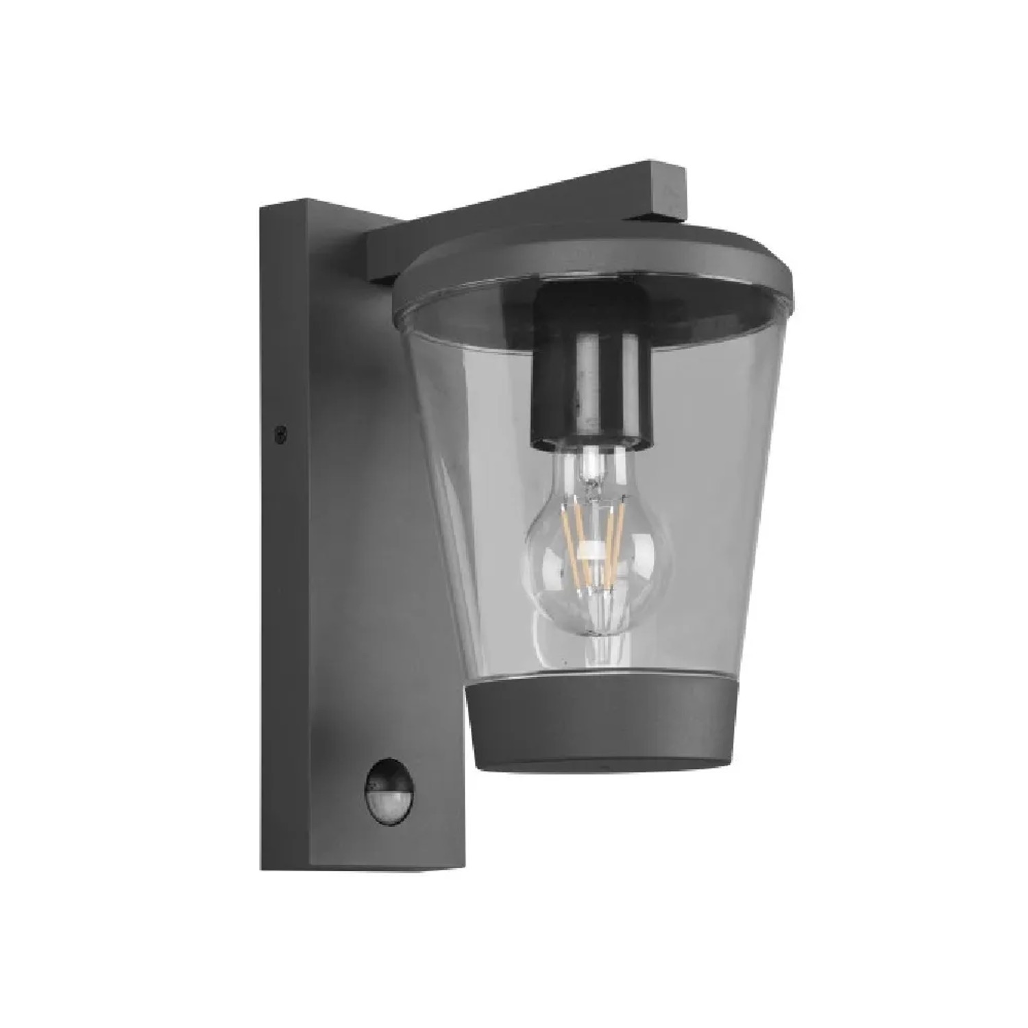 E-shop Trio LED vonkajšie nástenné svietidlo Cavado, E27, IP44, antracit., 28 x 16 cm