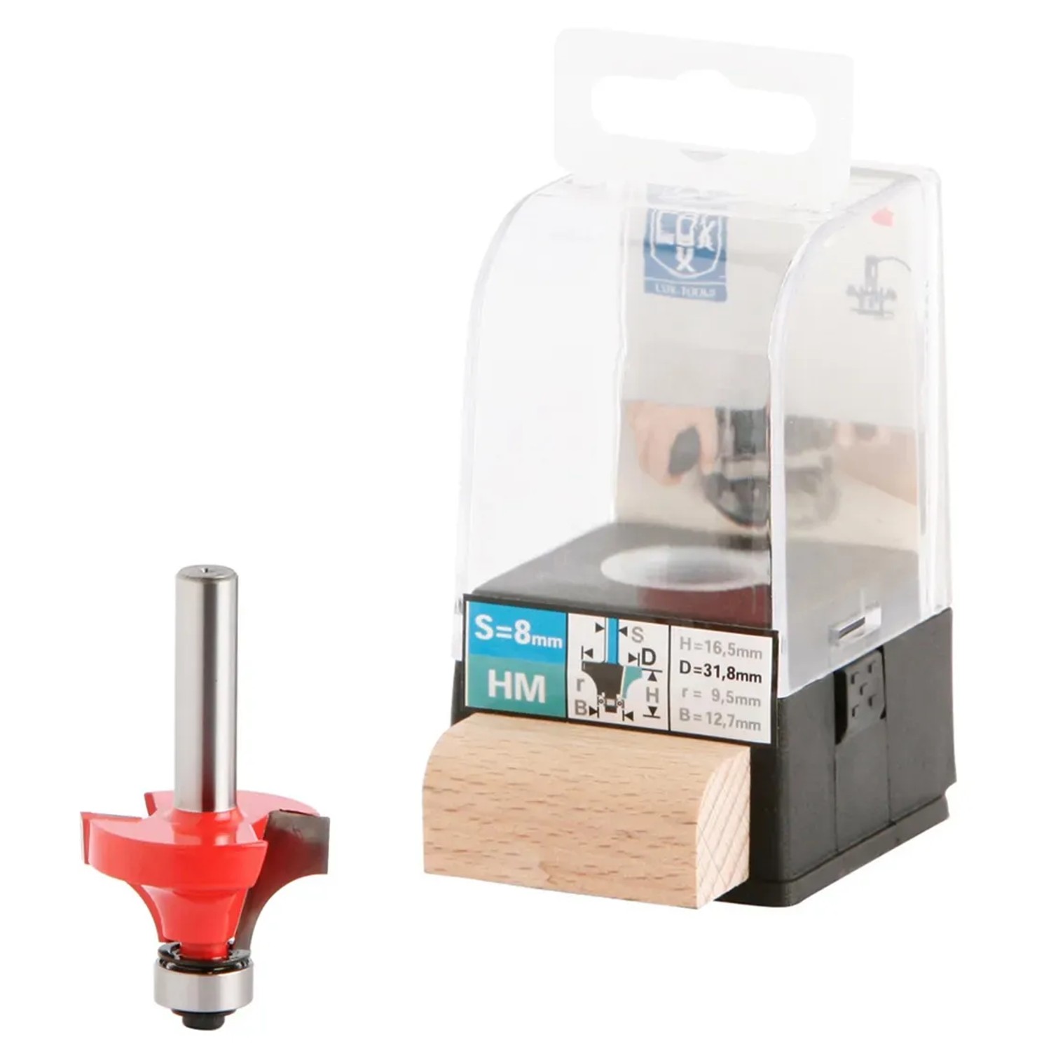 E-shop LUX-TOOLS Zaobľovacia fréza z tvrdokovu 31,8 mm