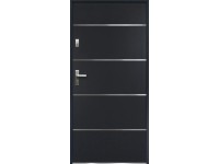 O.K. DOORS Oceľové vchodové dvere ATENA P55 antracitové 90 P