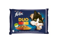 Purina Kapsičky pre mačky Felix DUO lahodný výber v želé 4 x 85 g