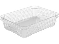 Keeeper Stohovací kôš Mirko DIN A5, 26,5 cm x 20 cm x 7 cm priehľadný