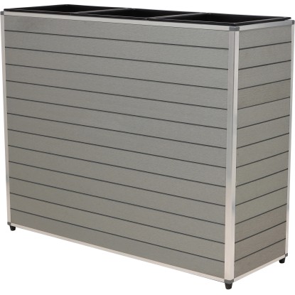 WPC kvetináč Monaco sivý 80 x 27,5 x 52 cm