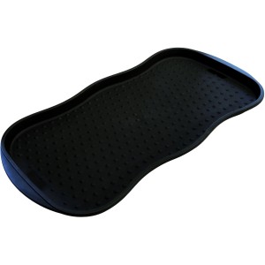 Čierna odkvapkávacia miska na topánky Astra Shoe Star, 38x75 cm, na mokré topánky a kvetináče.