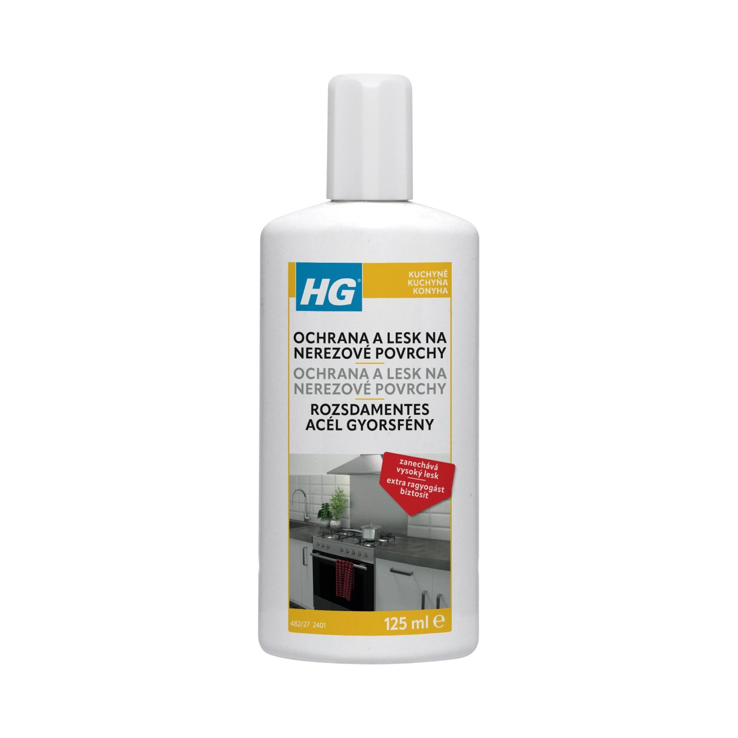 E-shop HG Ochrana a lesk na nerezové povrch 125 ml