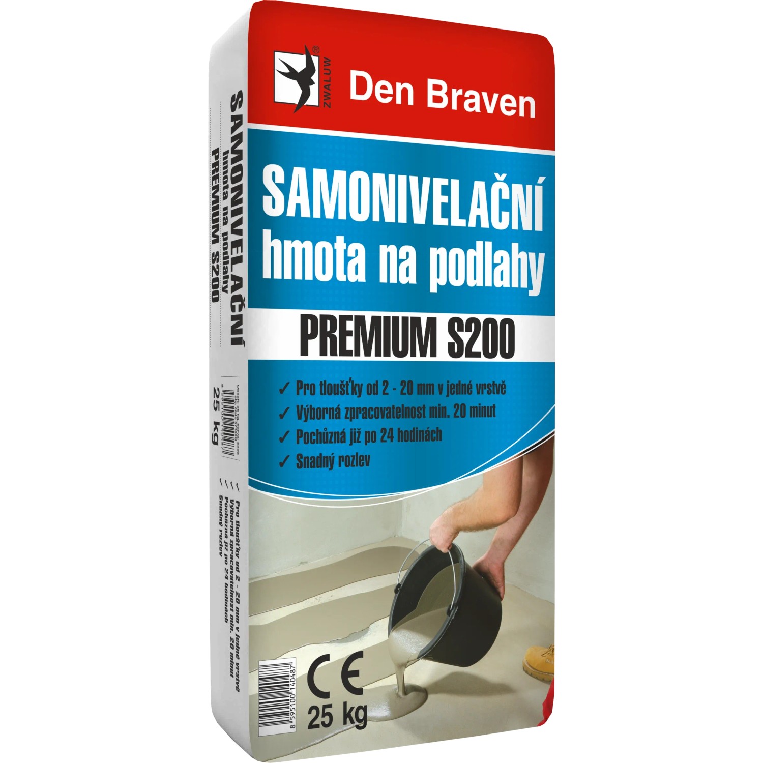 E-shop Den Braven Samonivelačná hmota na podlahy PREMIUM S200 25 kg