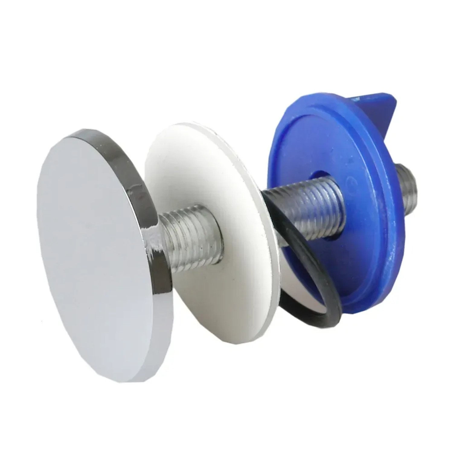 E-shop Umyvadlová záslepka mosadz priemer 50 mm, chróm