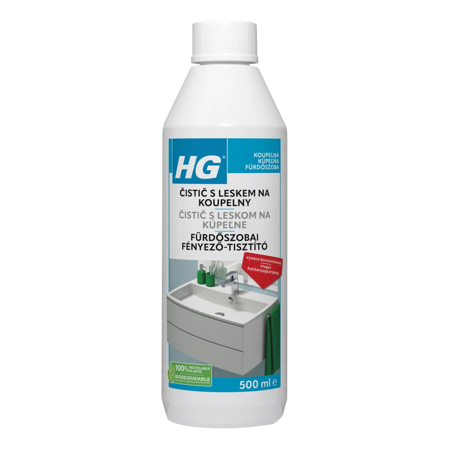 E-shop HG Čistič s leskom na kúpeľne 500 ml