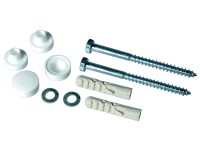 Náhradná krytka k WC skrutkám biela, 4 ks