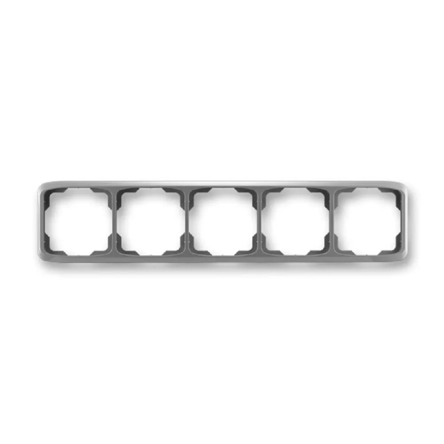 E-shop ABB 5násobný rámček TANGO 3901A-B50 S2, dymovo sivý, 11,5 x 81 x 365 mm