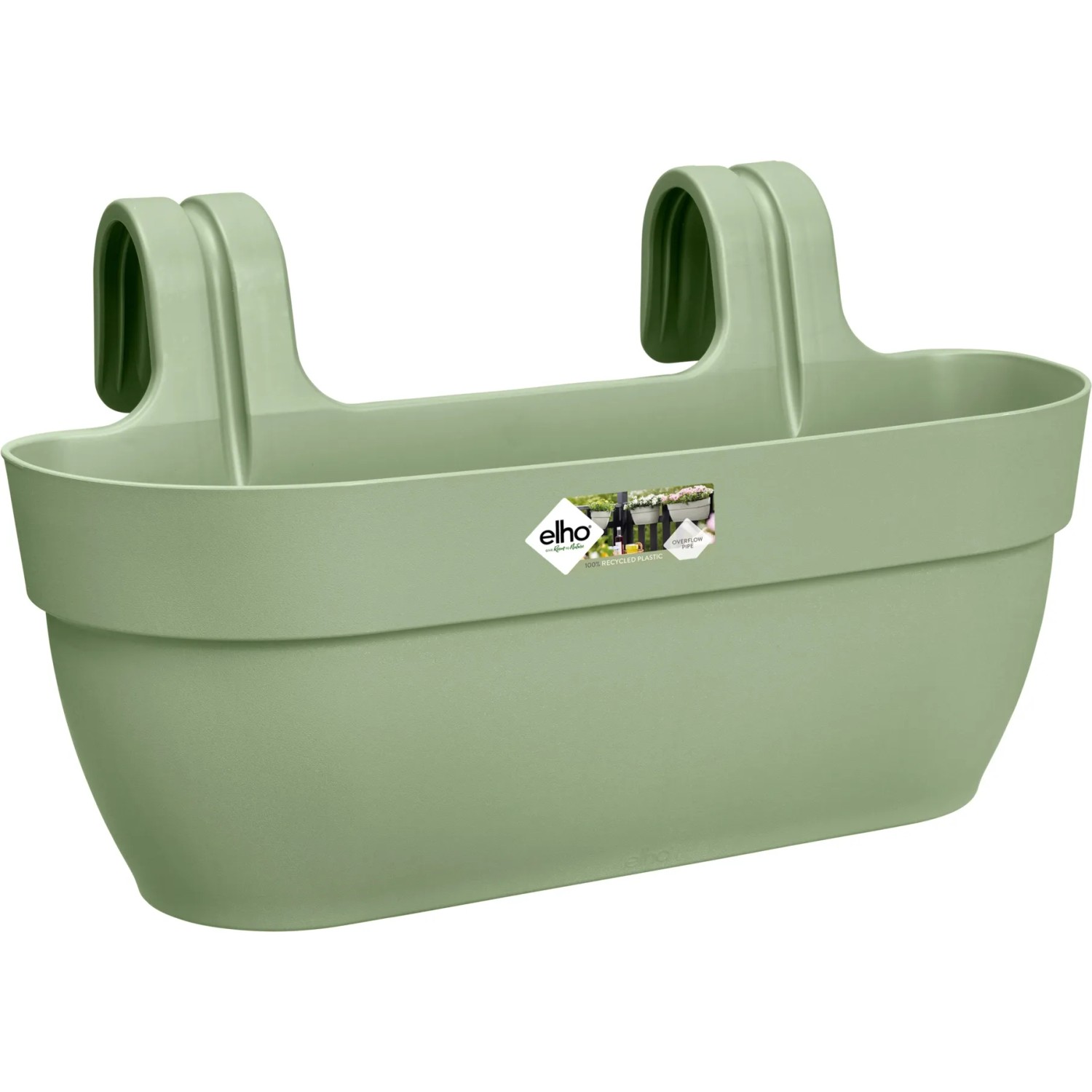 E-shop elho Kvetináč Vibia Campana Easy Hanger L pistáciovo zelený, 46 x 27 x 24 cm