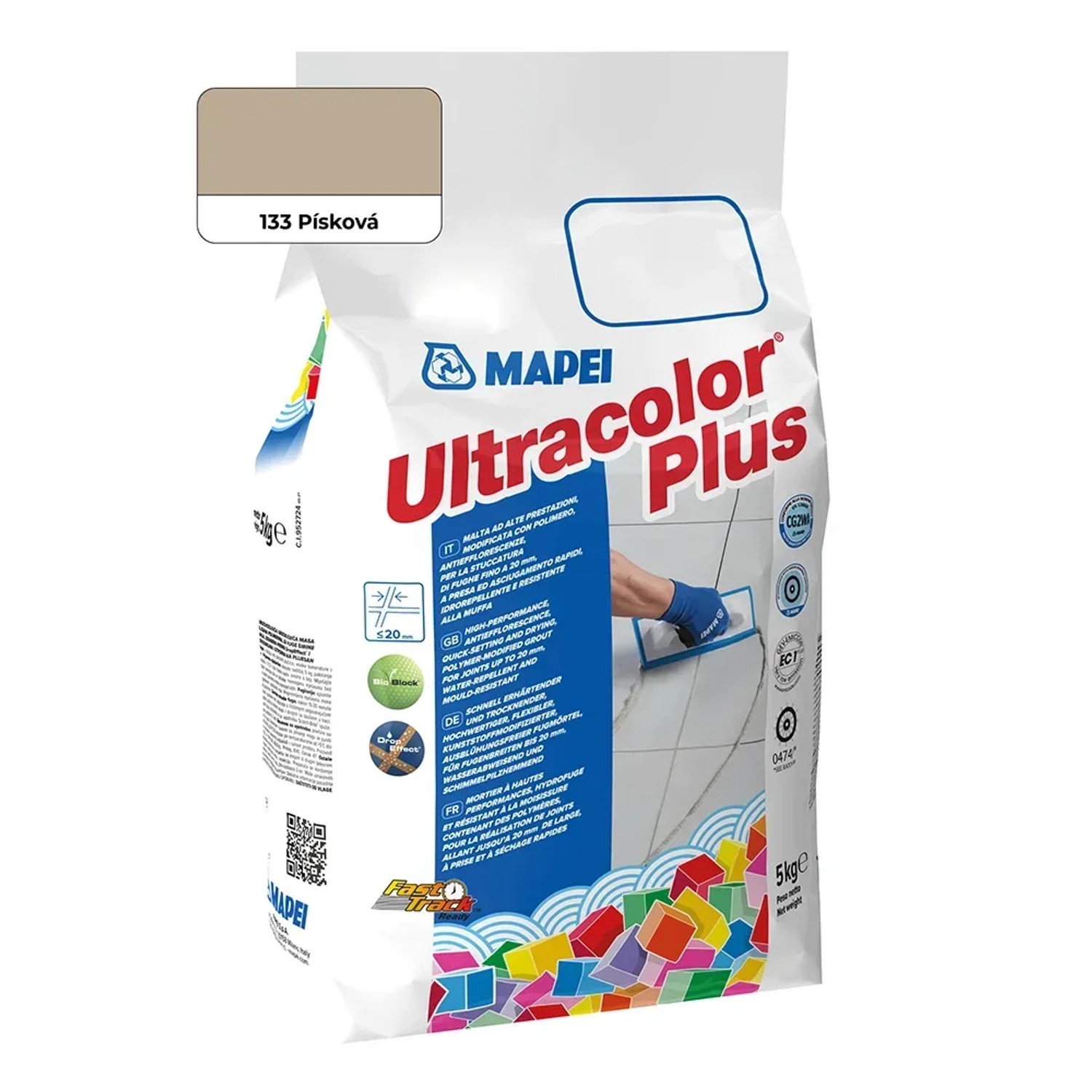 E-shop Mapei Škárovacia hmota Ultracolor Plus 5 kg, 133 piesková